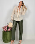 Pantalone Balloon Ecopelle