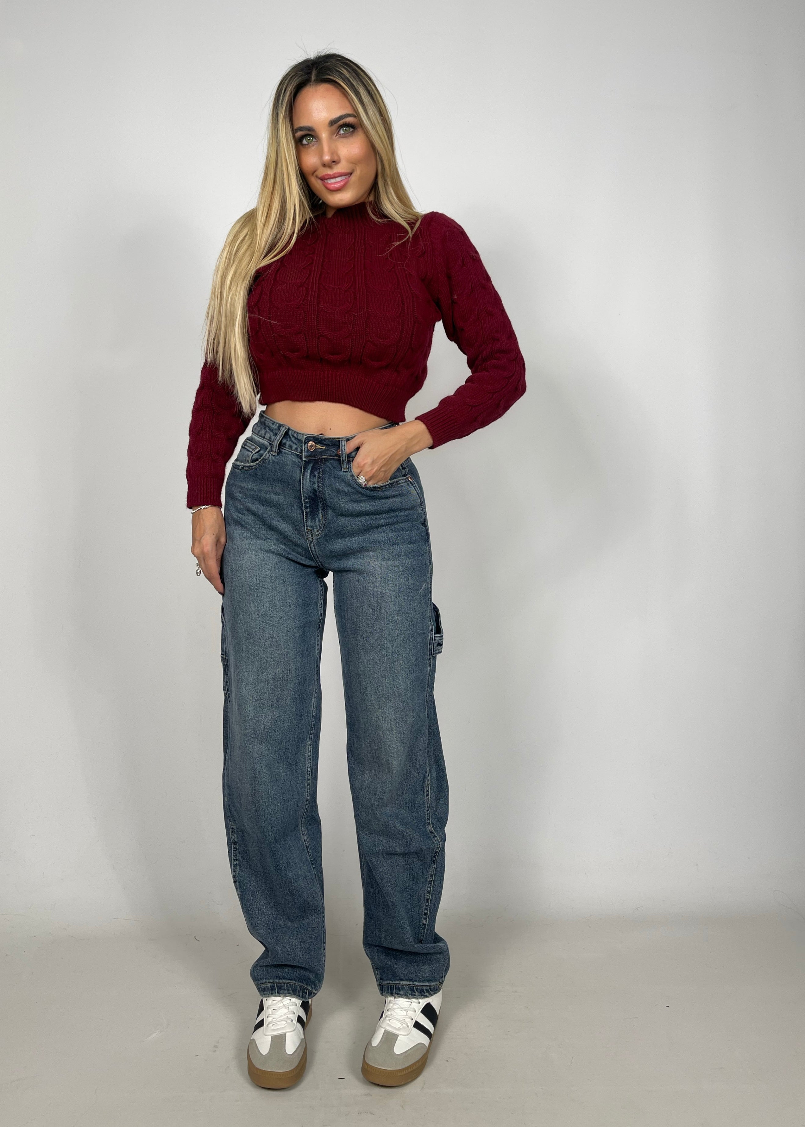 Pullover Crop Trecce