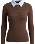 Maglia con collo camicia - LG538