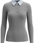 Maglia con collo camicia - LG538