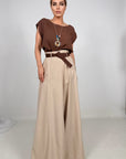 Blusa 100% Viscosa Con Collana