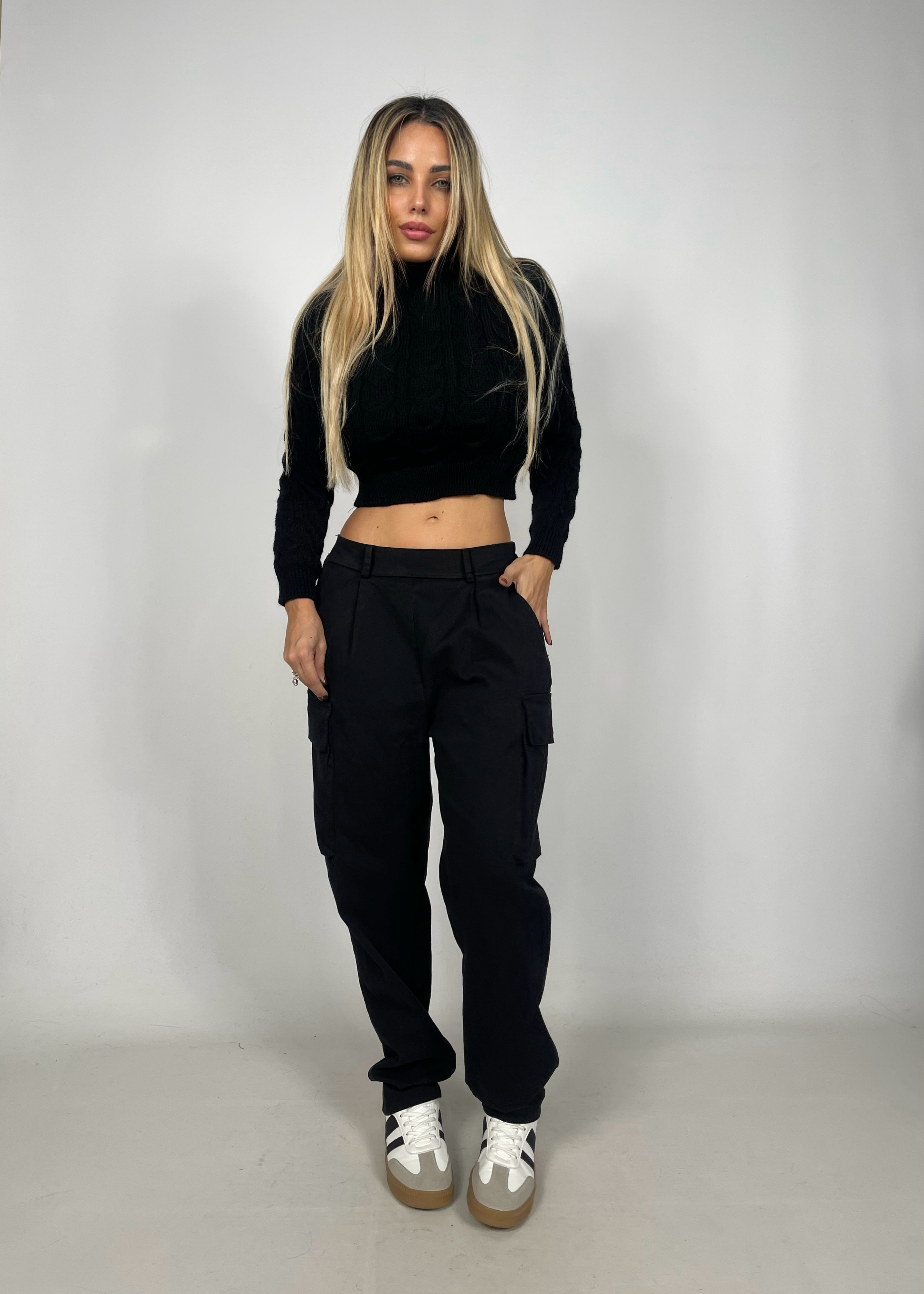 Pullover Crop Trecce