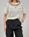 Maglia Filo con Paillettes