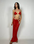 Ensemble bikini en macramé