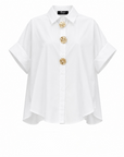 Camicia 100% Cotone Con Spille