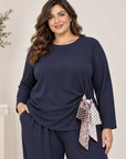 Maglia Costine con Fiocco Foulard