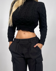 Pullover Crop Trecce