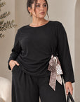 Maglia Costine con Fiocco Foulard