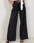 Pantalone Pois con Cintura