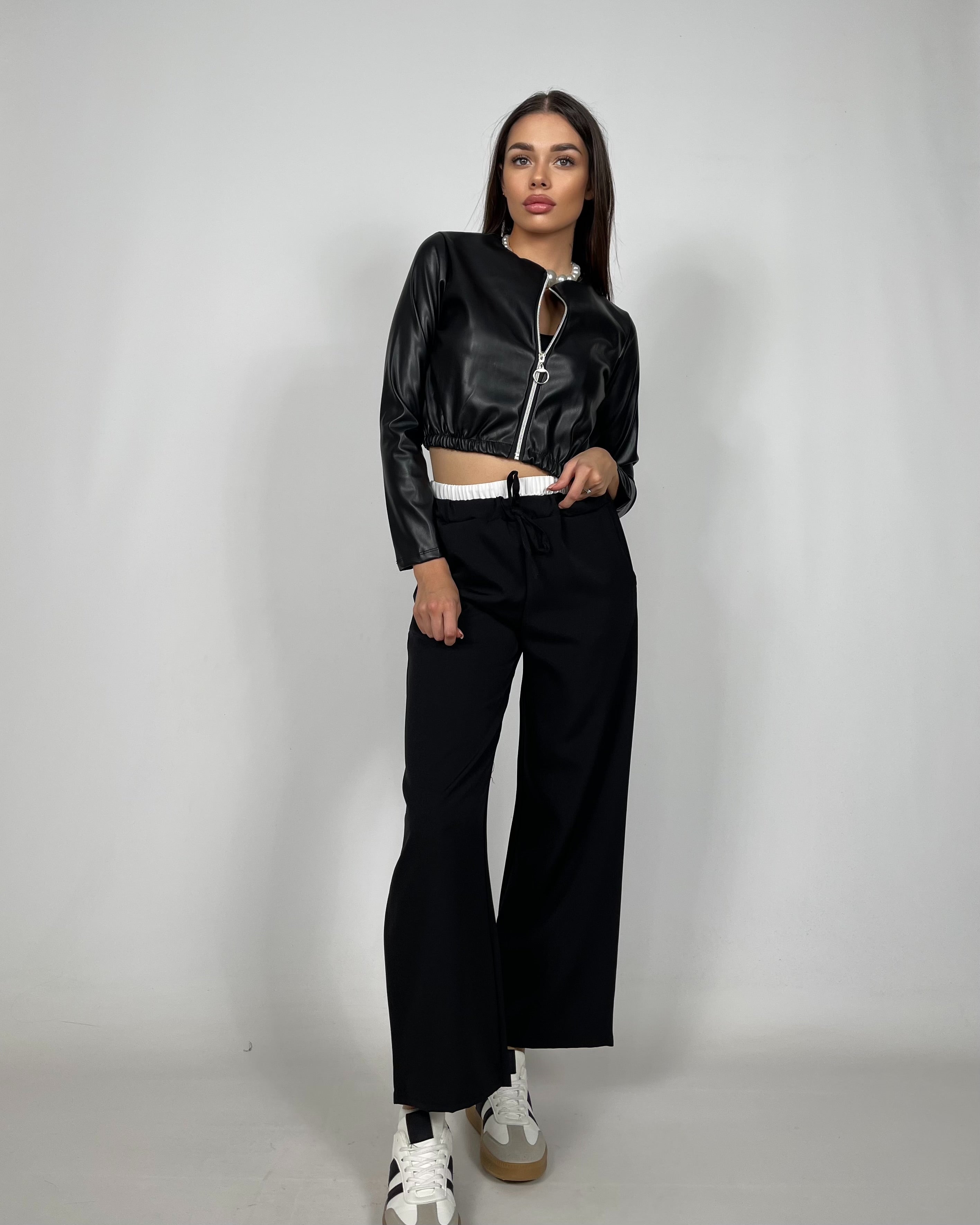 Bolero Crop Ecopelle