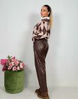 Pantalone Balloon Ecopelle