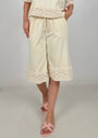 Bermuda Cotone Pizzo Macramè