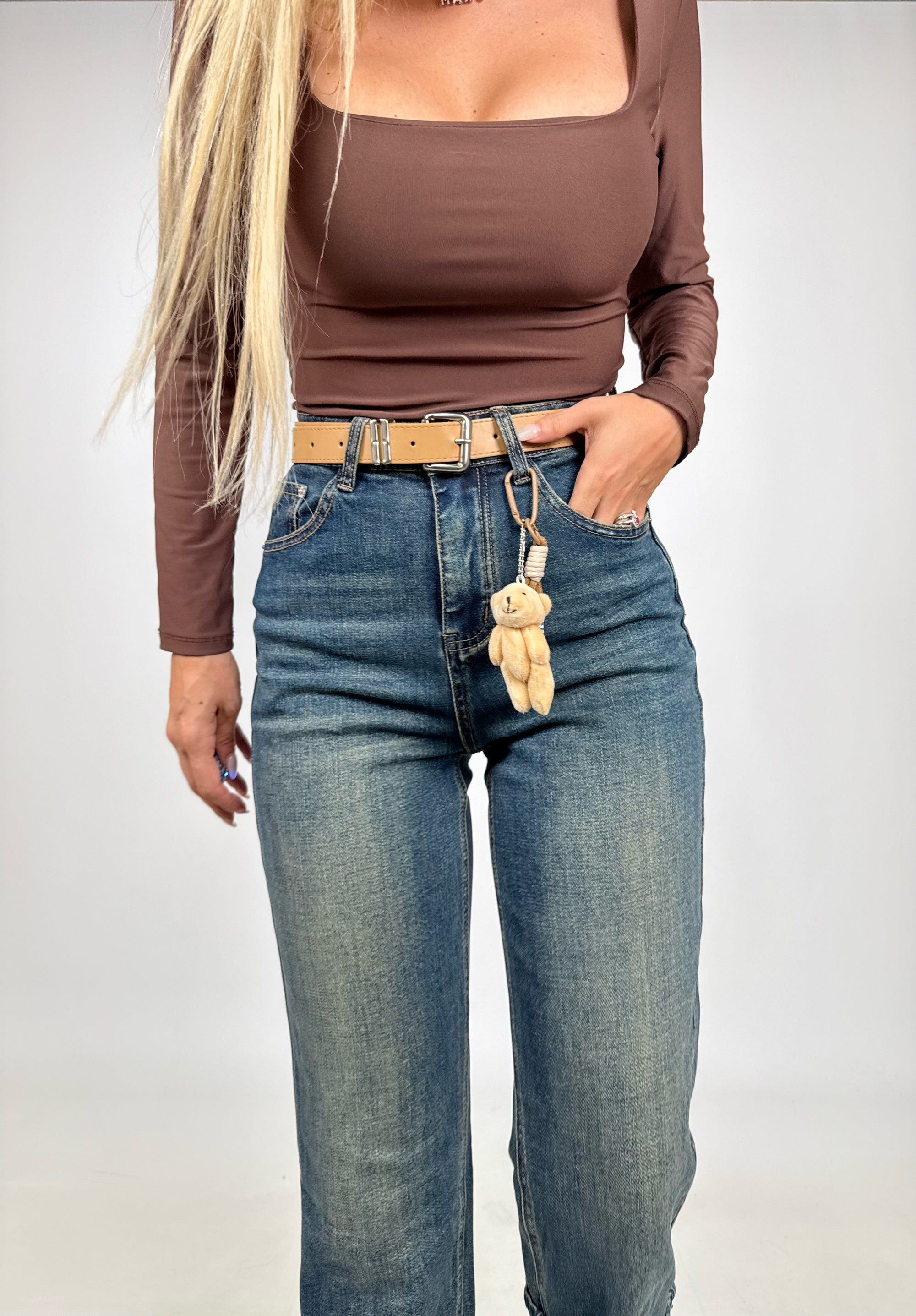 Jeans Cropped Teddy