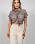 Camicia Tencel Righe