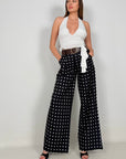 Pantalone Pois con Cintura