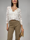 Cardigan Macramè