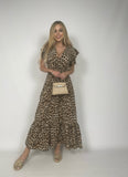 Abito Midi Leopard