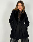 Cappotto Collo Pelliccia