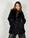 Cappotto Collo Pelliccia