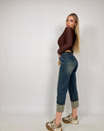 Jeans Cropped Teddy