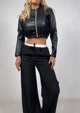 Bolero Crop Ecopelle