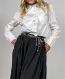 Camicia Cotone Rouche