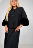 Cardigan Eco-Fur