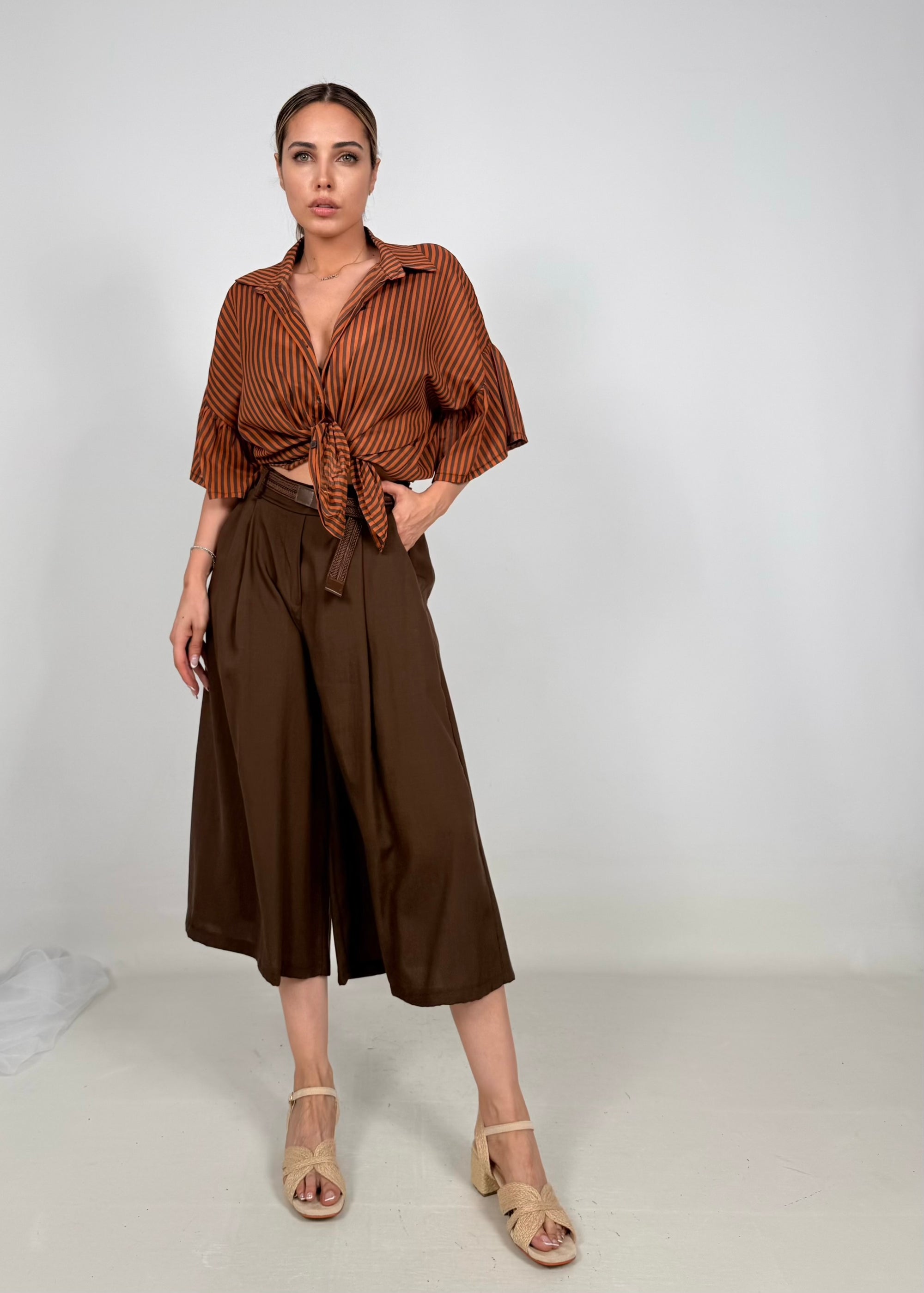 Camicia Tencel Righe