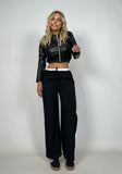 Bolero Crop Ecopelle