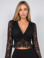 Blusa Crop Pizzo