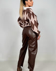 Pantalone Balloon Ecopelle