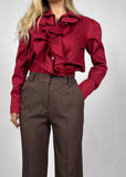 Camicia Cotone Rouche