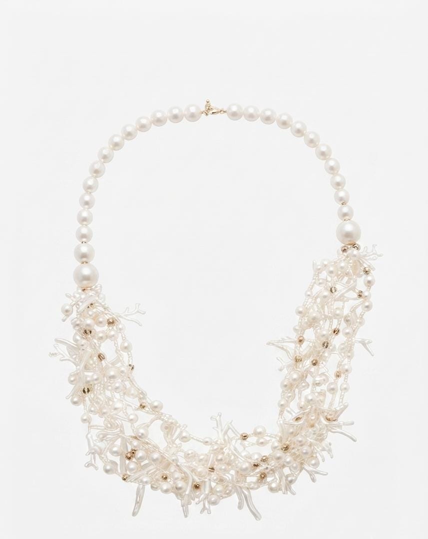 Collana Perle E Corallo